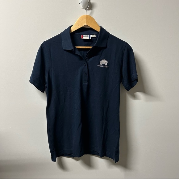 Clique Other - Wells Fargo Navy Blue Quarter Buttoned Pullover Shirt- Medium